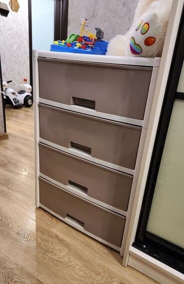 шкаф в расрочку: Комод для одежды, Новый, Без зеркала, Пластик, Бесплатная доставка — 6