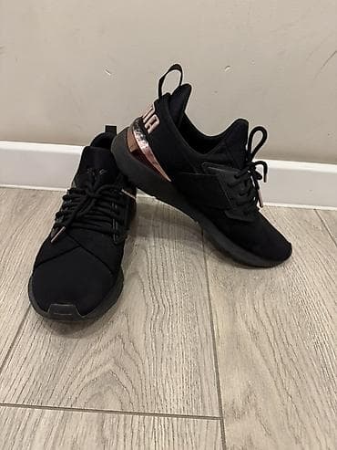 Кроссовки, 38, Puma, Б/у, цвет - Черный, Самовывоз