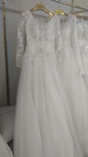 обувь женские бу: Свадебное платье, L, Дизайнерское, Пышное, Турция, Стразы, Б/у — 4