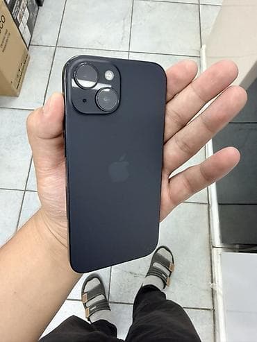 ipad m4: IPhone 15, Б/у, 128 ГБ, Midnight, Чехол, 84 % — 2