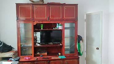 Другая мебель: Стенка-шкаф, Тип стенки-шкафа: Советская, Для зала, Особенности: С отделением под телевизор — 1