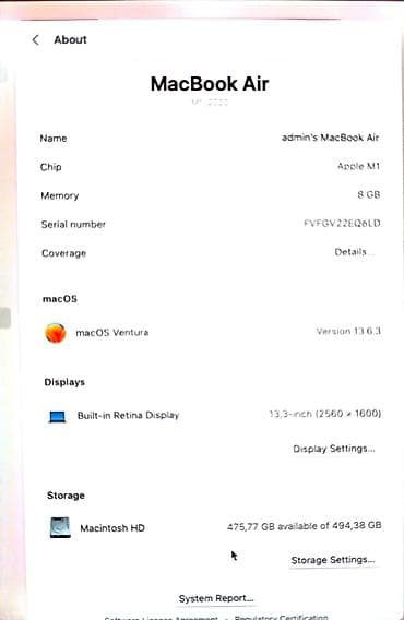 m1 air: MacBook Air 13" (2020) на чипе Apple M1 Ключевые характеристики: - — 4