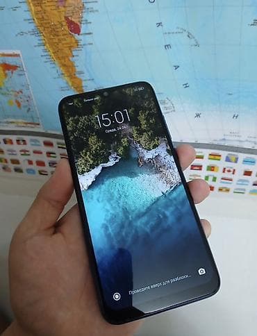 Redmi, Redmi Note 7, Б/у, 64 ГБ, цвет - Синий, 2 SIM — 1