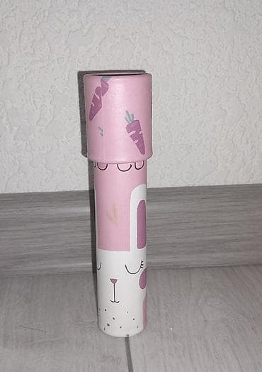 quick push pop it: Детский калейдоскоп в тубусе - Яркий дизайн в розовых тонах с — 1