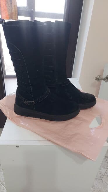 женская обувь больших размеров: Сапоги, 34, Geox, Б/у, цвет - Бежевый, Самовывоз — 2