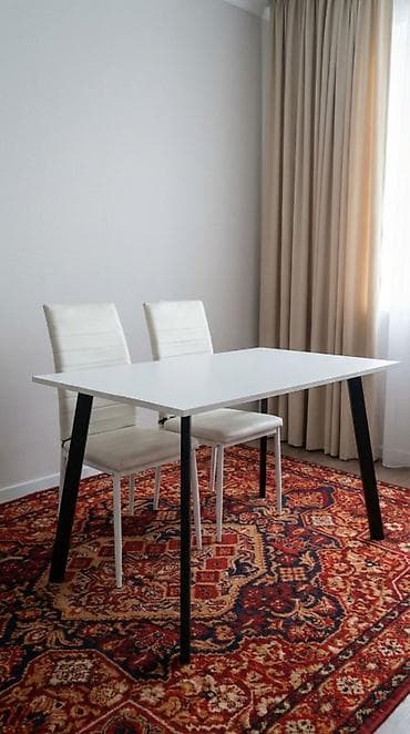 coffee table: Кухонный стол и стул, цвет - Белый — 1