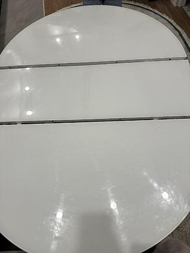 стол для зала раскладной: Стол трансформер Для кухни, Раскладной стол, цвет - Белый — 3