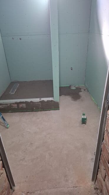 требуется сантехник электрик: Монтаж санузла/душевой «под подготовку под плитку» - Устройство — 1