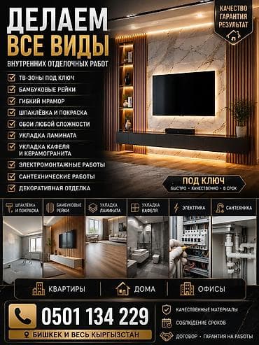 Курулушту биротоло бүтүрүү: Делаем дом от нуля до ключа . Внутренняя отделка и — 2