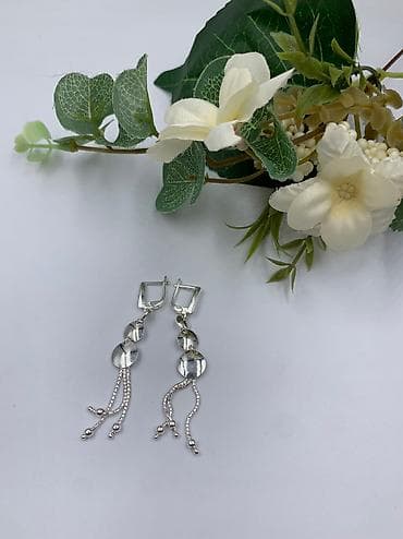 silver: Серебряные серьги, Проба 925, Женские, Новый — 2