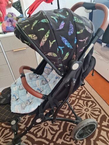 детские коляски бу бишкек: Коляска, цвет - Черный, Б/у — 2