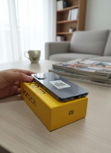 суу матор: Poco C71, Колдонулган, 128 ГБ, түсү - Кара, 1 SIM, 2 SIM — 1