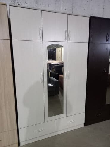 шкаф 3 дверные: Шкаф для одежды, Новый, Прямой, ЛДСП — 3