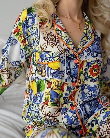 s: Пижама, Сатин, Турция, В полоску, XS, S, M — 5