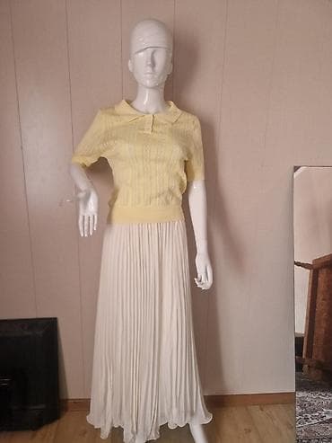 Джинсы: Платье в романтичном стиле с эффектом ансамбля. - Верх: мягкий — 1