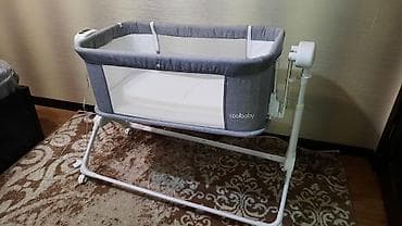 прикроватный манеж: Манеж Умная кроватка 2-в-1 для новорождённых Coolbaby, двух уровневая — 6