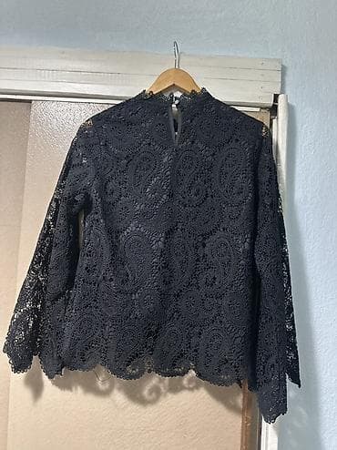 Блузка, Вечерняя, Гипюр, Прозрачная модель — 4