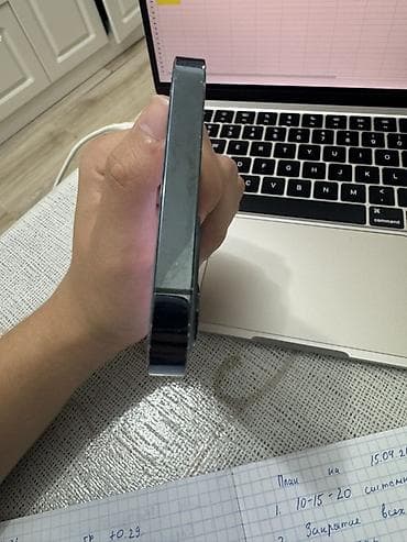 s10 note: IPhone 12 Pro, 128 ГБ, Pacific Blue, Защитное стекло — 5