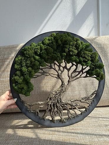 зеленая стена: Настенное панно «Дерево жизни» Диаметр-50см Цена-4900 сом — 3