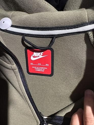 Толстовки: Мужская толстовка, 3XL, Nike, Новый, цвет - Зеленый, Платная доставка, Самовывоз — 4