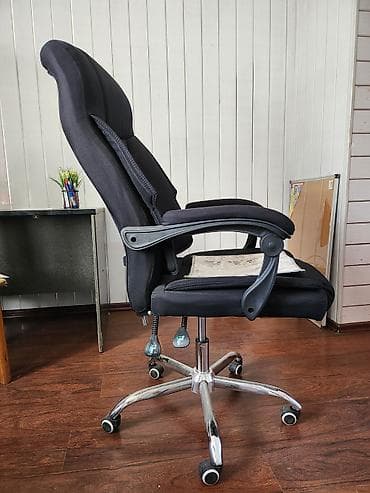 Офис креслолору: Офис креслолор, Колдонулган, Дөңгөлөктүү, түсү - Кара — 5