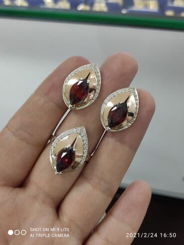 свадебные наборы ручной: Набор украшений, Проба 925, Женские, Новый — 2