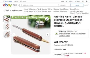 секатор прививочный: Садовые ножи, Самовывоз, Платная доставка — 4