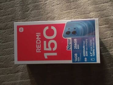 телефон мекен: Redmi, Redmi 15C, Жаңы, 256 ГБ, түсү - Көк — 1