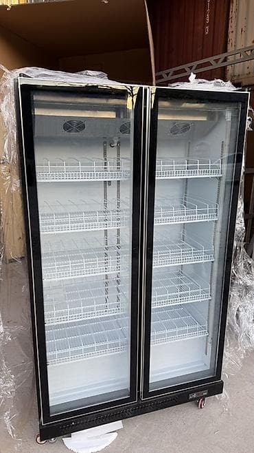 холодиль: Двухдверная торговая витрина-холодильник с прозрачными стеклянными — 1