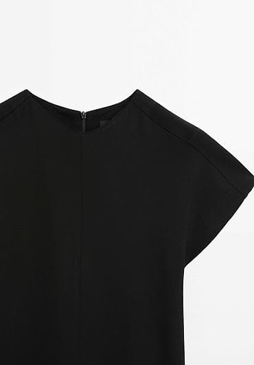 Повседневное платье, Длинная модель, Креп, Прямое, S — 2