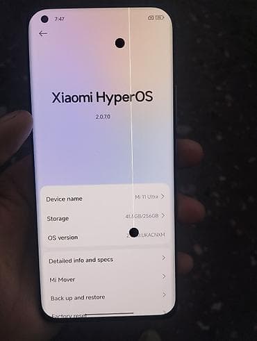 core i: Xiaomi, Mi 11 Ultra, Б/у, 256 ГБ, цвет - Черный, 2 SIM — 3