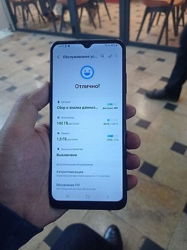 google fold: Samsung Galaxy A22 5G, Б/у, 128 ГБ, цвет - Черный, 2 SIM — 2