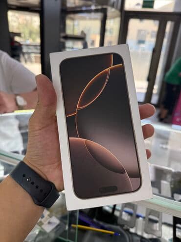 ноутбук купить ош: IPhone 16 Pro Max, Новый, 256 ГБ, Desert Titanium, Кабель, Коробка — 1