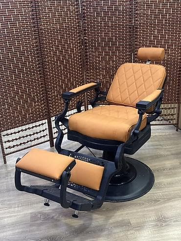 Маникюрные столы: Барберское кресло с откидной спинкой и подножкой - Стиль — 6