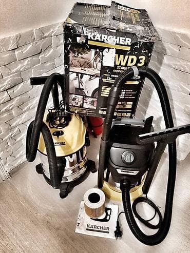 Терезелер жана комплектөөчүлөр: Karcher пылесосы Бу слаева 11000сом wd1s classic Kärcher Новый из — 3