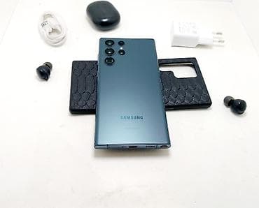 tab s4: Samsung Galaxy S22 Ultra, Б/у, 256 ГБ, цвет - Зеленый, 1 SIM, eSIM, 2 SIM — 6
