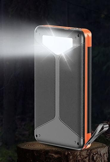 xa max: Пауэрбанк с раскладными солнечными панелями и фонарём - Емкость — 3
