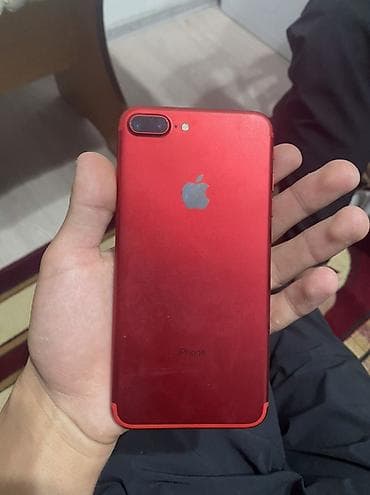 ipad 64: IPhone 7 Plus, Б/у, 128 ГБ, Красный, Чехол, 100 % — 2