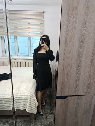 одежда для беременных бишкек дордой: Вечернее платье, Классическое, Короткая модель, Шифон, С рукавами — 2