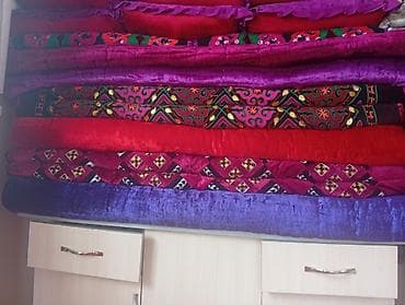 Тошок Новый, Ватный матрас, цвет - Красный, Самовывоз