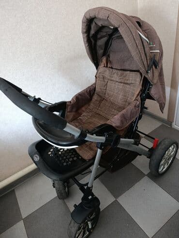 детский самокат бишкек: Коляска, цвет - Коричневый, Б/у — 4