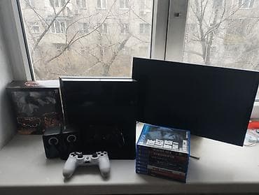 ноутбуки в бишкеке бу: Продам или обменю пс 4 фат 500г в комплекте монитор старенький диски — 2