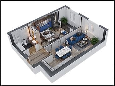 all group: 2 комнаты, 51 м², Элитка, 5 этаж, Готовая ПСО (под самоотделку) — 4