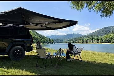 Транспорт: Автомобильная маркиза — комфорт и тень в любом месте! ☀️🚙 • Защита от — 3