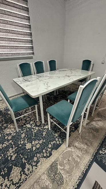 small table: Обеденная группа на 8 персон. Состав: - Прямоугольный стол с — 3