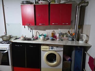 Кухонный гарнитур, цвет - Красный