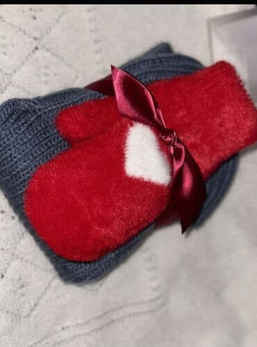 Кол сааттар: Вязаные зимние комплекты: шапка-бини и длинный шарф - Теплая крупная — 10