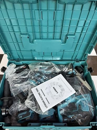 макита 4 в 1: 5в1 Набор аккумуляторного электроинструмента Makita в фирменном кейсе — 2