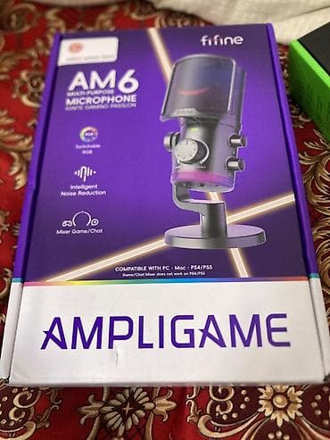Микрофон Fifine AM6 (Ampligame) — универсальный USB-микрофон для