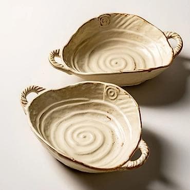 fire maple: Керамические сервировочные блюда ручной работы - Материал: керамика — 5